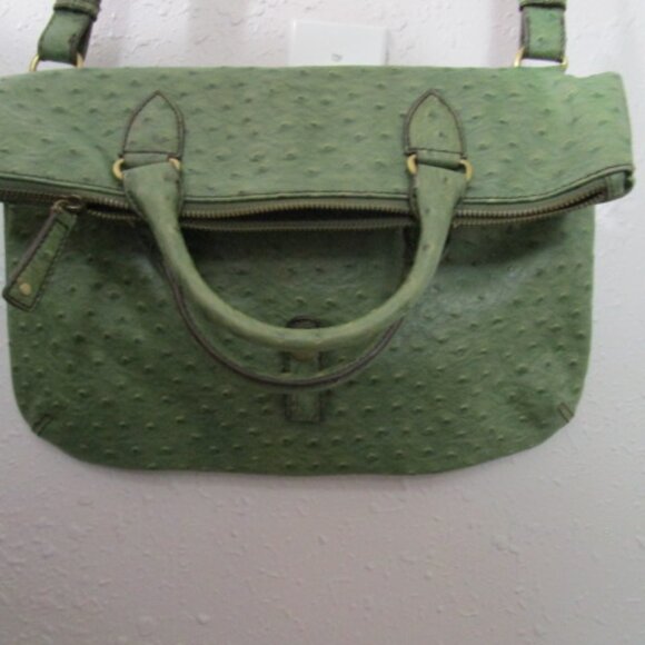 VINTAGE THE LIMITED Large Faux Ostrich Leather Handbag - Picture 10 of 13